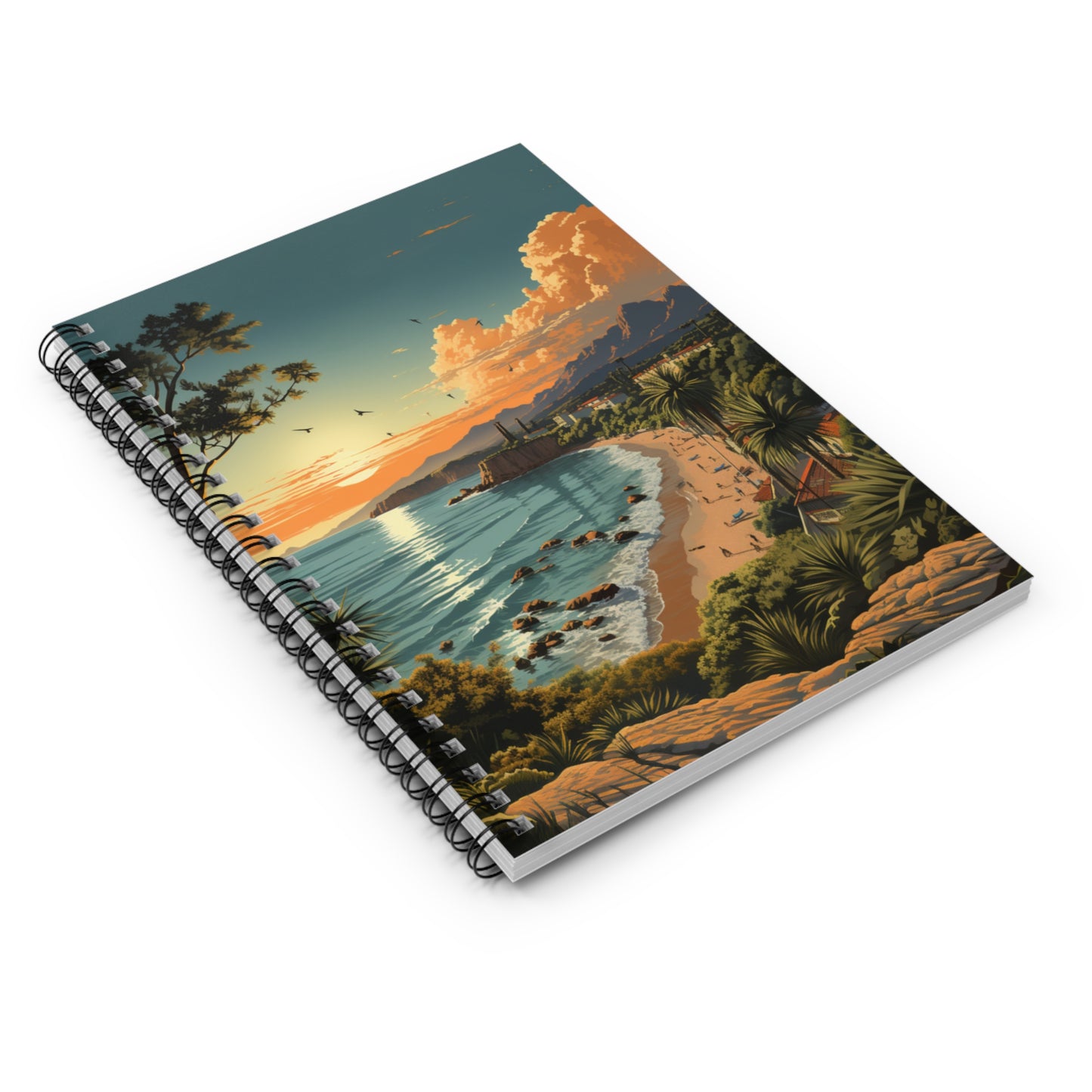 Coastal Spiral Notebook - Ruled Line