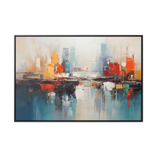 Vibrant City Abstract Canvas