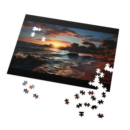 Beach Sunset Jigsaw Puzzle (500,1000-Piece)