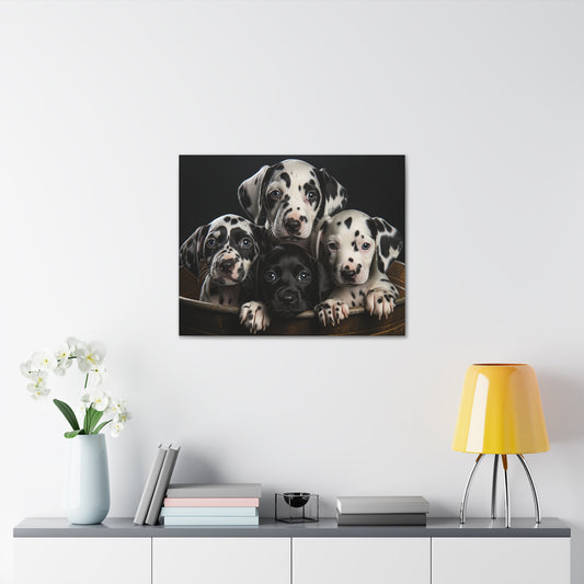 Dalmatian Puppies Canvas Gallery Wraps
