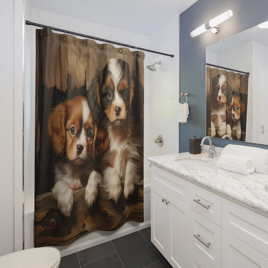 Puppies Shower Curtain