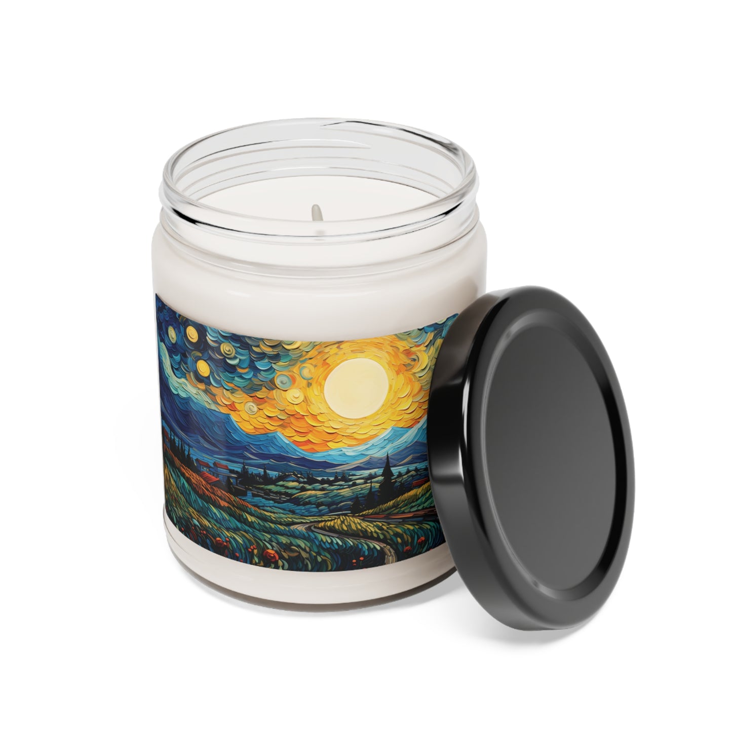 Tuscan Orchard Painting Scene - Scented Soy Candle, 9oz