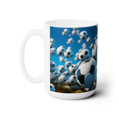 Soccer Balls Ceramic Mug 15oz