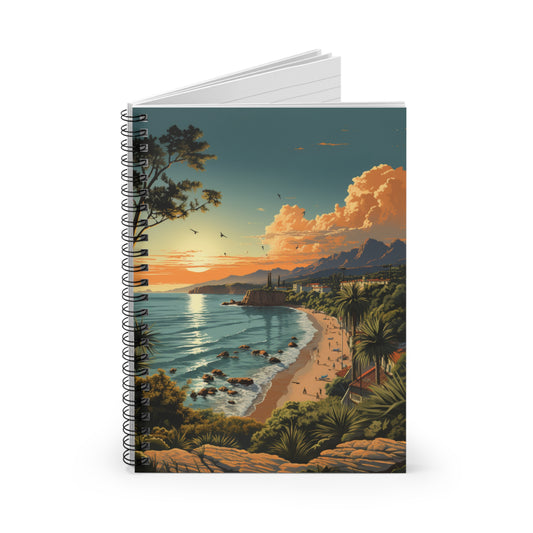 Coastal Spiral Notebook - Ruled Line