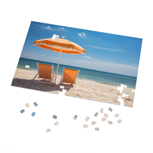 Beach Day Jigsaw Puzzle (500,1000-Piece)